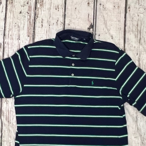Polo Golf Mens Striped Ralph Lauren Short Sleeve Golf Golfer Shirt - Picture 2 of 4